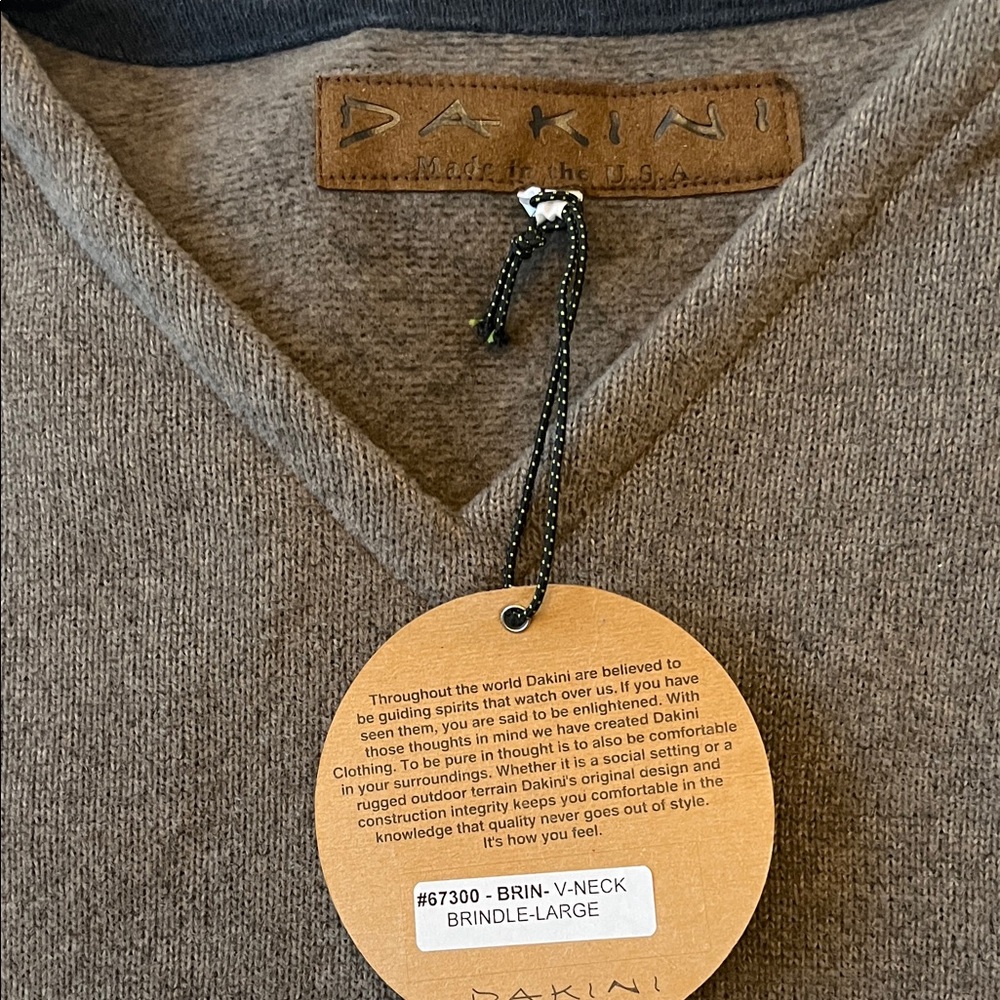 Dakini V-Neck Sweater - Brindle Brown